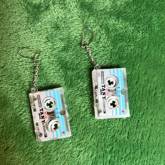 Cassette Tape Earrings - Picture 2 of 5